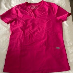 Casma™ Three-Pocket Scrub Top - Figs